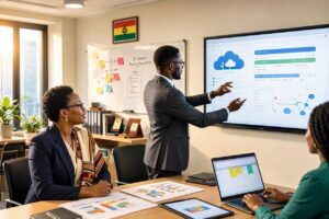 image of representing digital transformation consulting in an Ghanaian organization